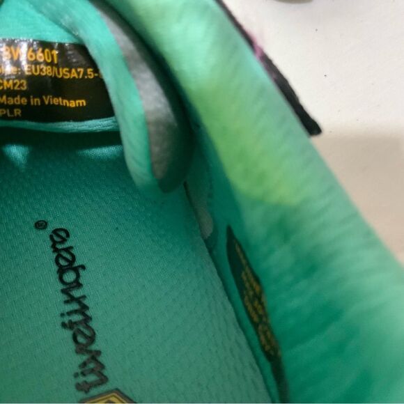 Vibram Five Fingers V-Train Cross Trainer Grey/Black/Aqua 18W6601 Wmn Size 7.5-8 - Picture 11 of 12